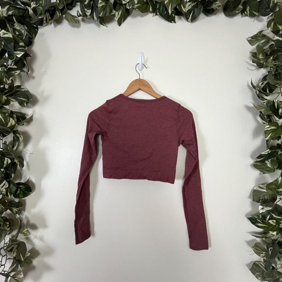 Lululemon Athletic Ebb To Street Long Sleeve Shirt Smoky Red Women’s Size 4 - Picture 2 of 9